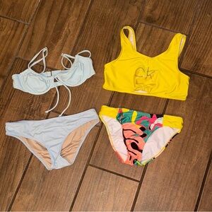 Colorful Bikini lot of 2 teen girl